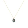 Collier fil or madone fond malachite PM vanessa simon