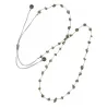 Collier  Pyrite fil gris vanessa simon