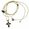 Collier Croix Émaillée Onyx – Bijou d’Exception Vanessa Simon