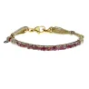 Bracelet demi-jonc rubis réglable