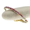 Bracelet demi-jonc corail réglable