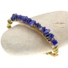 Bracelet demi-jonc lapis lazuli réglable