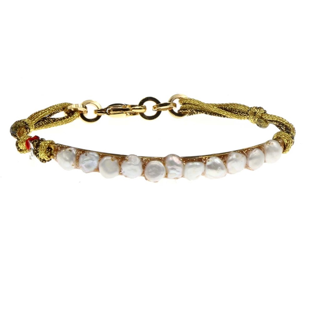 Bracelet demi-jonc Nacre réglable