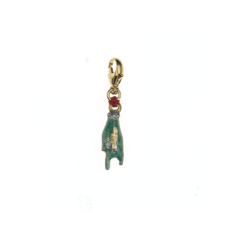 Charm Mano cortuno malachite