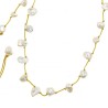 Collier en pierres naturelles Nacre baroque. Peut se porter en ras de cou ou sautoir selon votre envie  en bracelet 3 tours poig