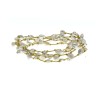 Collier en pierres naturelles Nacre baroque. Peut se porter en ras de cou ou sautoir selon votre envie  en bracelet 3 tours poig