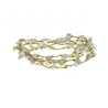 Collier en pierres naturelles Nacre baroque. Peut se porter en ras de cou ou sautoir selon votre envie  en bracelet 3 tours poig