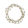 Collier en pierres naturelles Nacre baroque. Peut se porter en ras de cou ou sautoir selon votre envie  en bracelet 3 tours poig