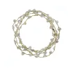 Collier en pierres naturelles Nacre baroque. Peut se porter en ras de cou ou sautoir selon votre envie  en bracelet 3 tours poig