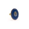 Bague Madone Lapis Lazuli Émaillée – Plaqué Or 18K vanessa-simon