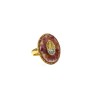 Bague Madone Lapis Lazuli Émaillée – Plaqué Or 18K vanessa-simon