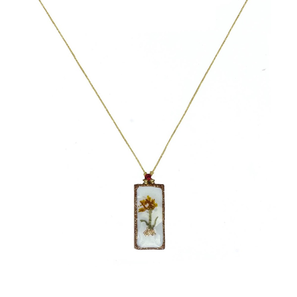 Collier Barrette solo d'oru sur fil or – Fait Main | Vanessa Simon