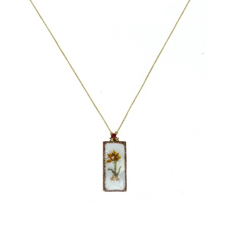 Collier Barrette solo d'oru sur fil or – Fait Main | Vanessa Simon
