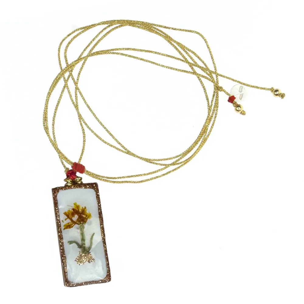 Collier Barrette solo d'oru sur fil or – Fait Main | Vanessa Simon