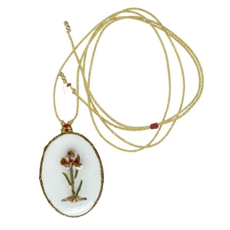 Collier Médaillon Solo d'oru sur fil or – Fait Main | Vanessa Simon