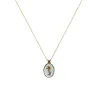 Collier Médaillon Solo d'oru sur fil or – Fait Main | Vanessa Simon