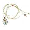 Collier Médaillon Solo d'oru sur fil or – Fait Main | Vanessa Simon