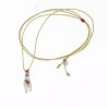Collier Médaillon Solo d'oru sur fil or – Fait Main | Vanessa Simon