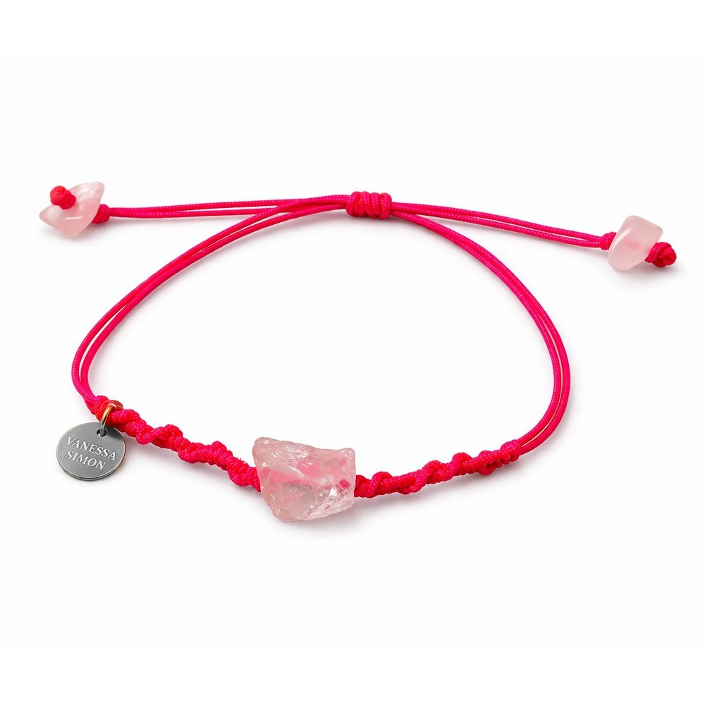 Bracelet Quartz  Rose Fil Fluo rose