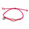 Bracelet Quartz  Rose Fil Fluo rose
