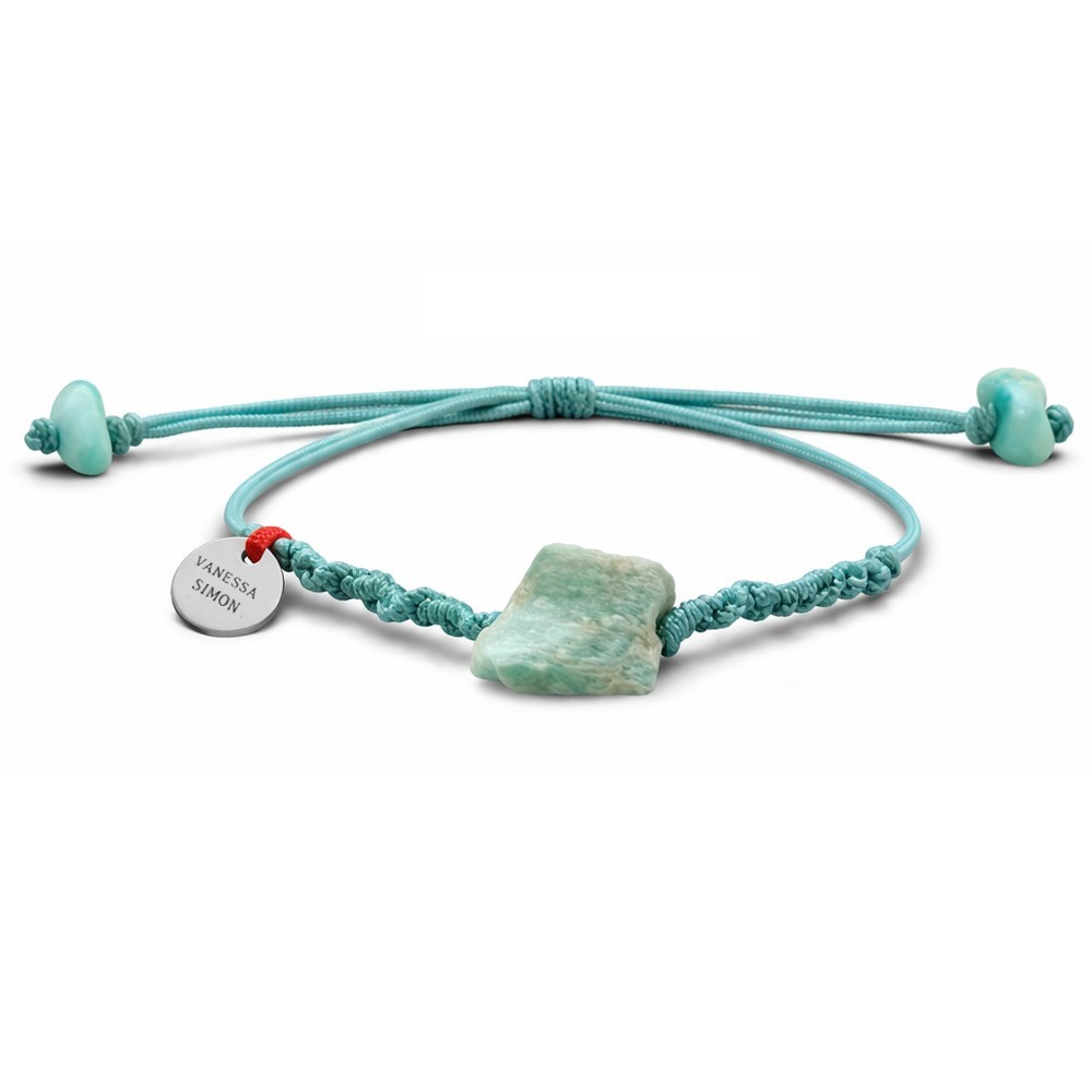 Bracelet Amazonite fil turquoise