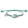 Bracelet Amazonite fil turquoise