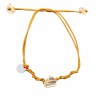 Bracelet Citrine fil moutarde