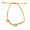 Bracelet Citrine fil moutarde