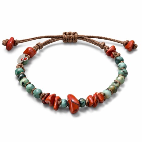 Bracelet homme turquoise africaine - jaspe