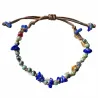 Bracelet homme vanessa simon en lapis lazuli et turqoise africaine