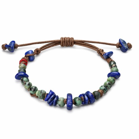 Bracelet homme lapis lazuli turqoise africaine