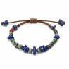 Bracelet homme lapis lazuli turqoise africaine