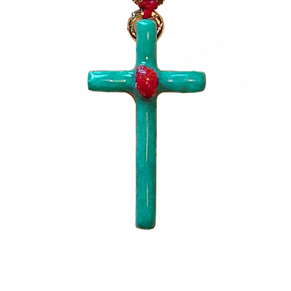 croix Lumi Sacri Turquoise rubis