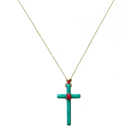 Croix Lumi Sacri Turquoise rubis