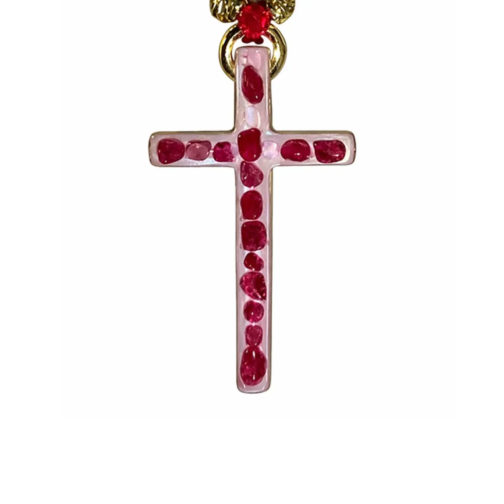 croix Lumi Sacri Turquoise rubis