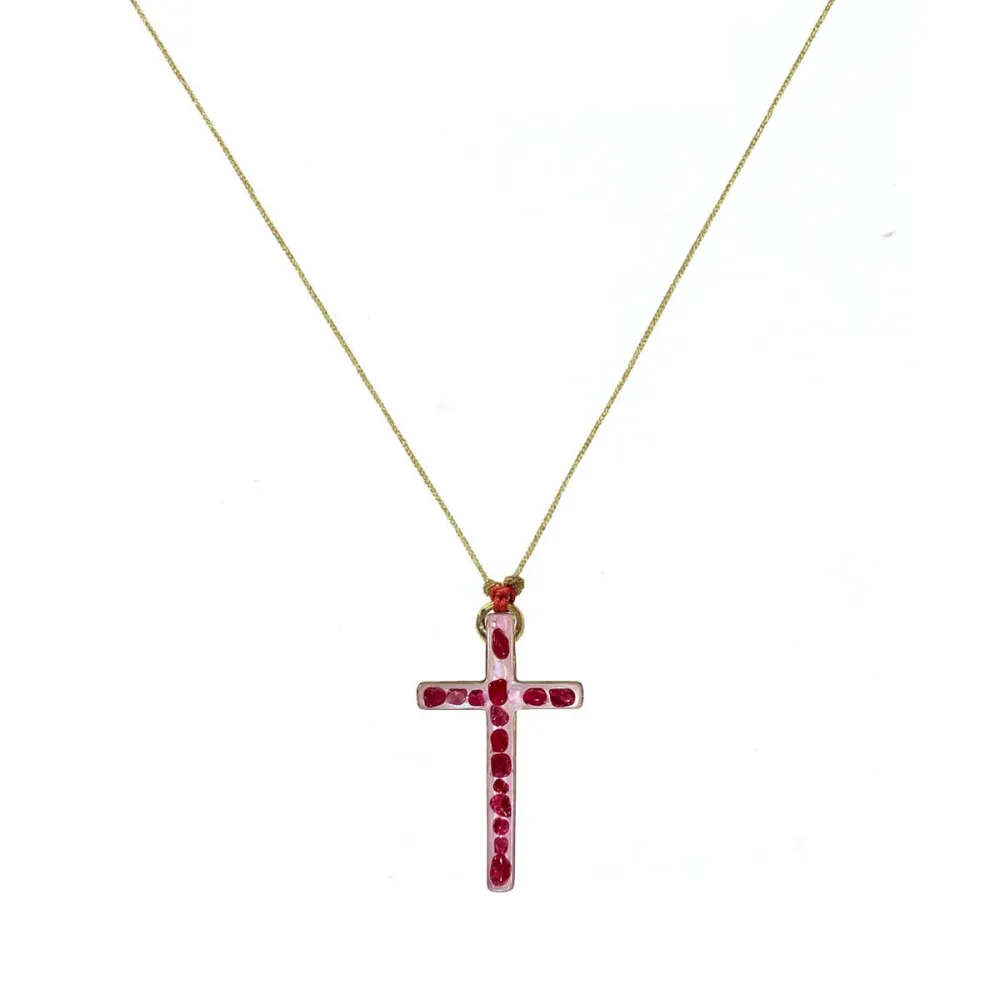 Croix Lumi Sacri  rubis