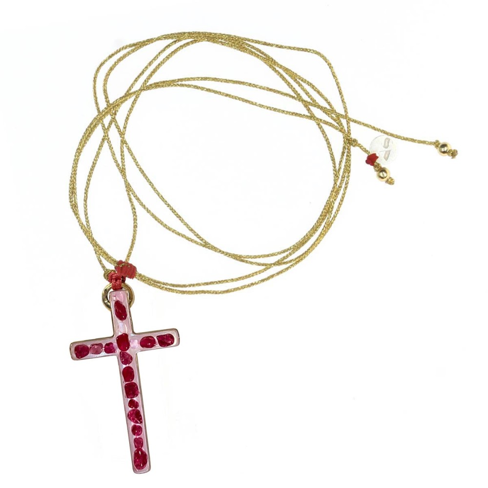 croix Lumi Sacri Turquoise rubis
