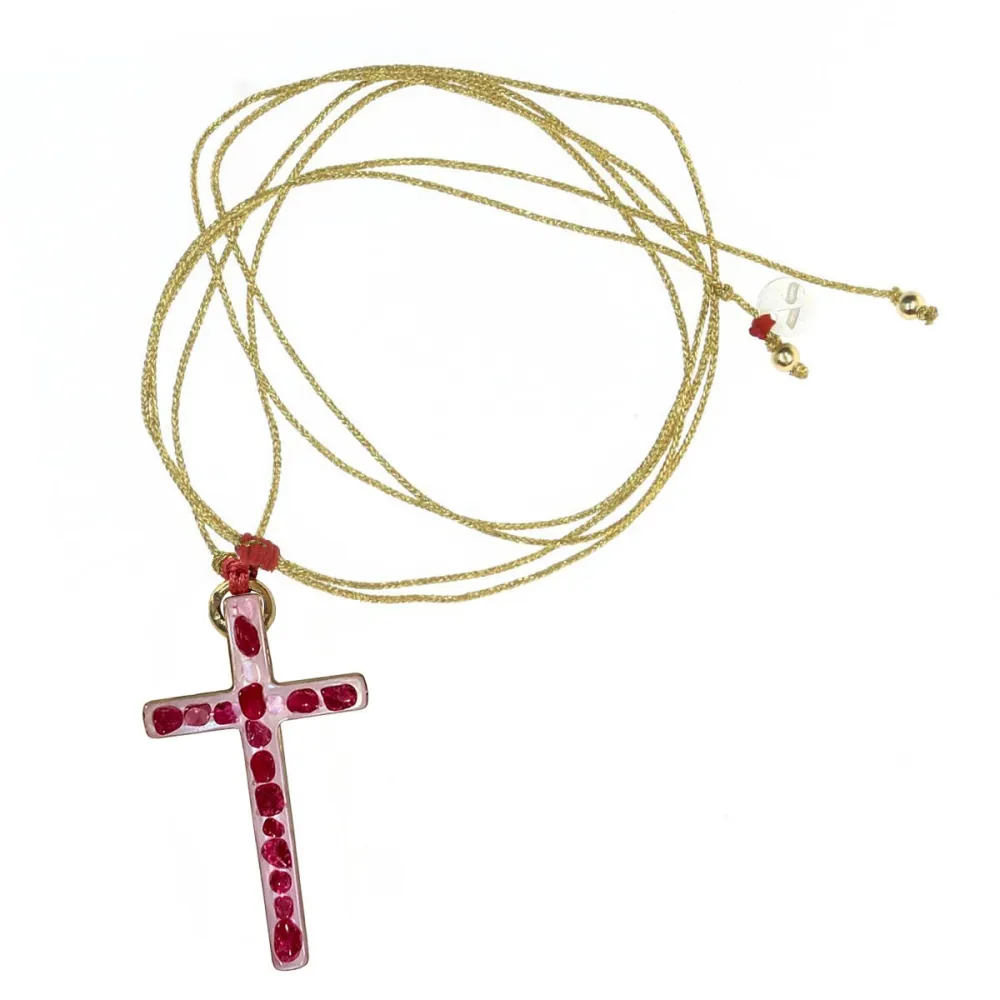 croix Lumi Sacri Turquoise rubis