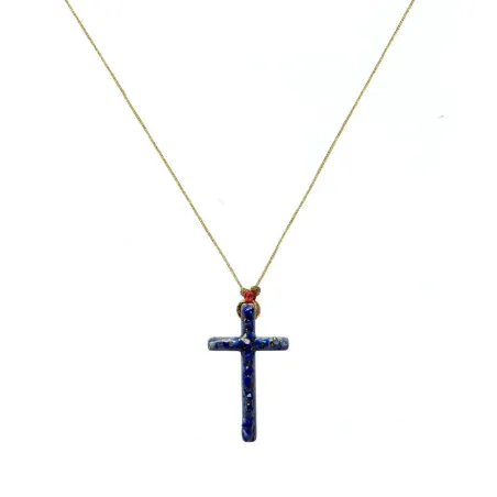 croix Lumi Sacri  Lapis-lazuli vanessa simon