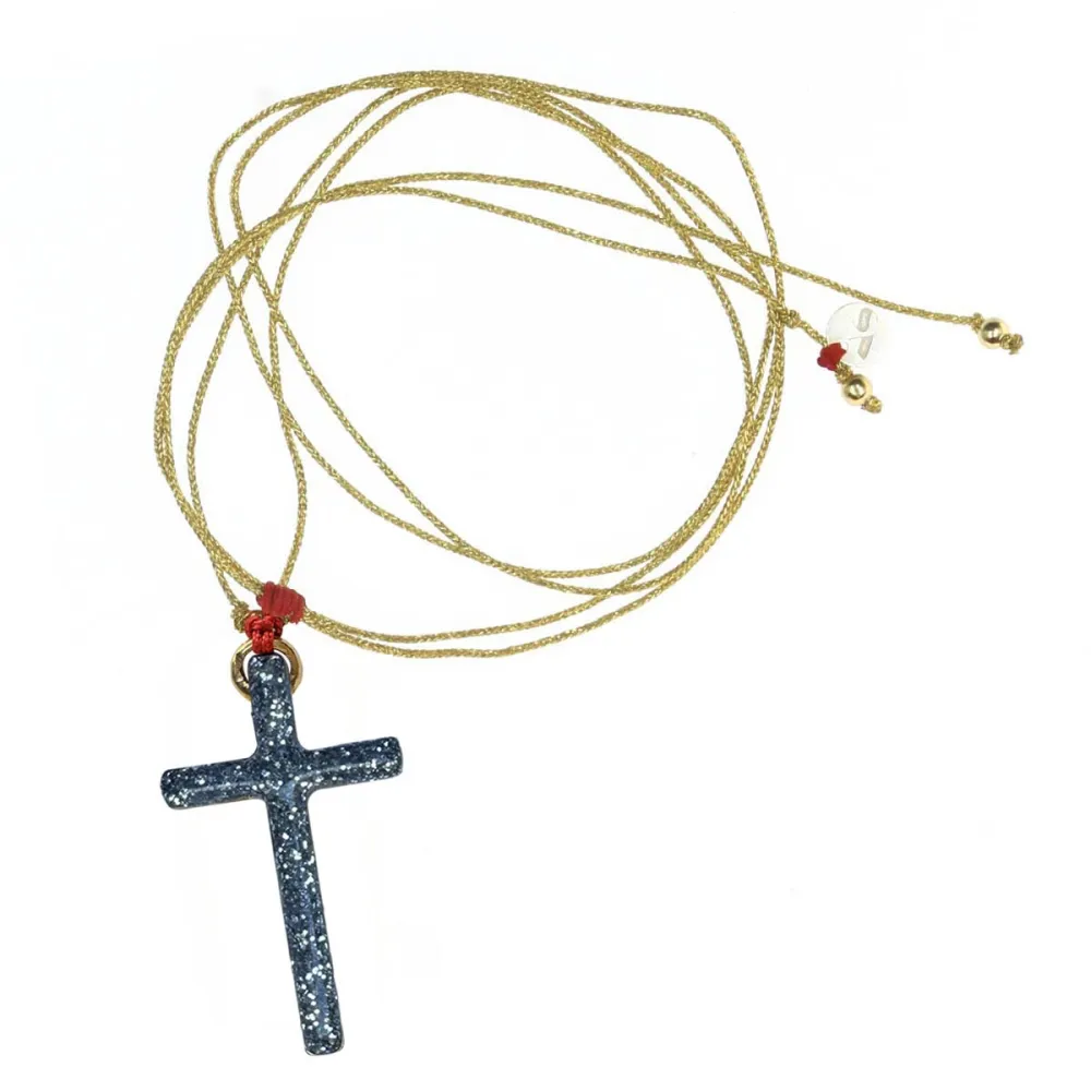 croix Lumi Sacri  diamanté Or vanessa simon