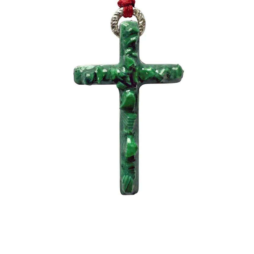 croix Lumi Sacri  Malachite vanessa simon