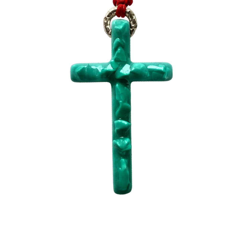 croix Lumi Sacri  Malachite vanessa simon