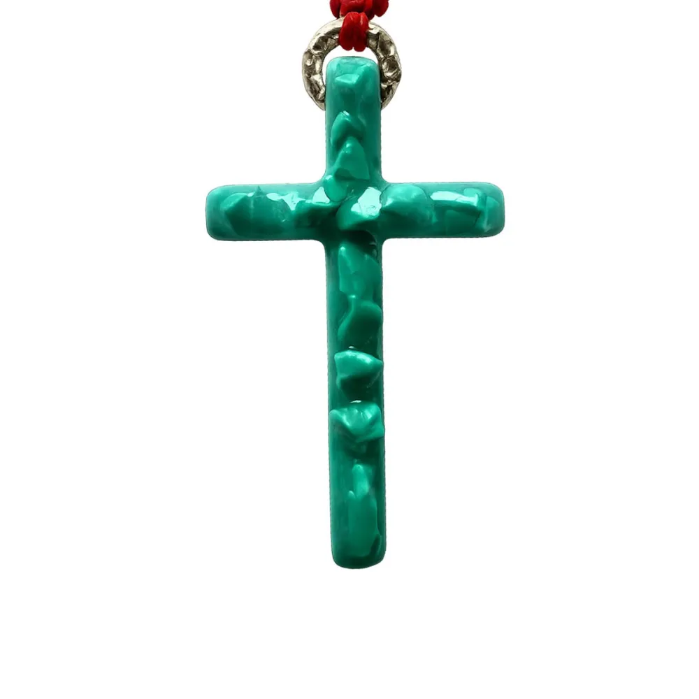 croix Lumi Sacri  Malachite vanessa simon