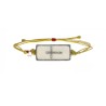Bracelet émail blanc croix, vanessa simon