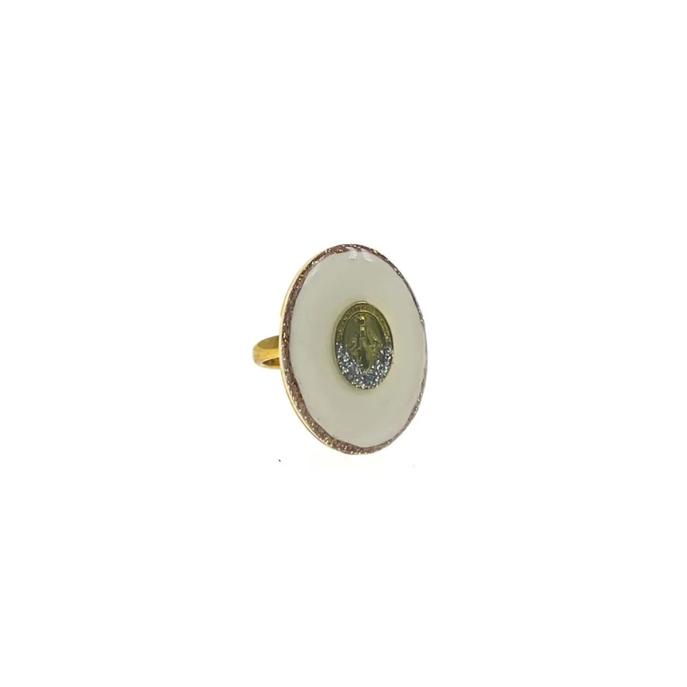 Bague PM madone / or