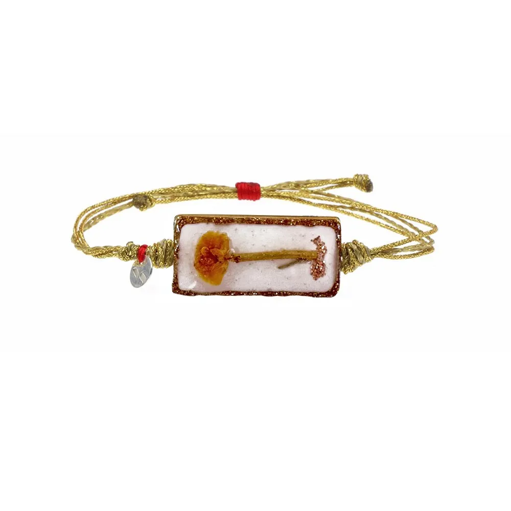 Bracelet émail blanc immortel