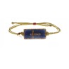 Bracelet Lapis lazuli croix