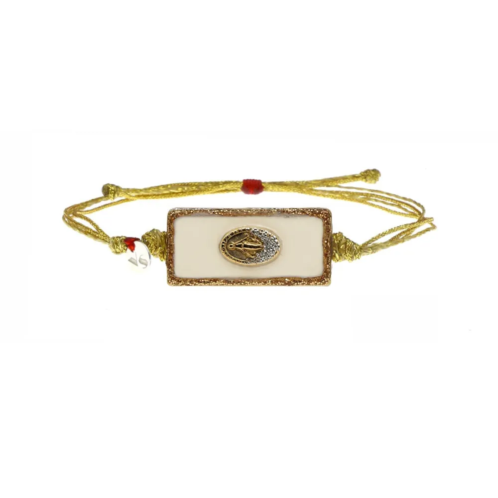 Bracelet Madone or email blanc