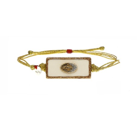 Bracelet Madone or email blanc