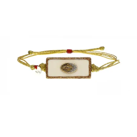Bracelet Madone or email blanc